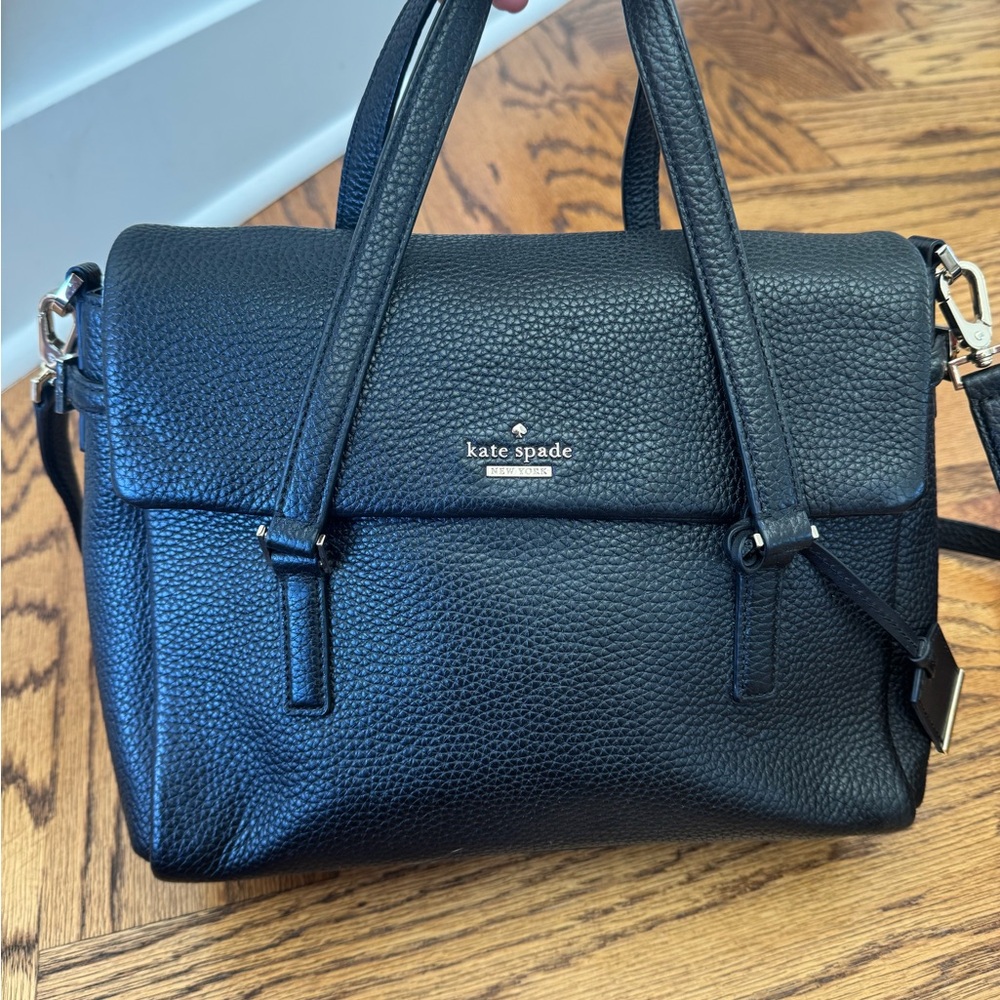 Kate Spade Textured Black Satchel